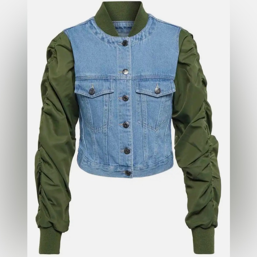 Veronica Beard Jean Emelia Combo Jacket in Pebble Stone S